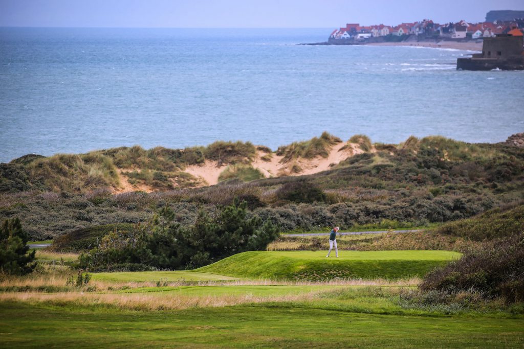 Tee with a view at Wimereux Golf Club, Northern France