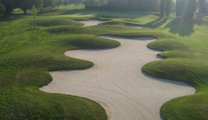 Tough layout at Sable Solesmes Golf Club, near Angers, Loire, France
