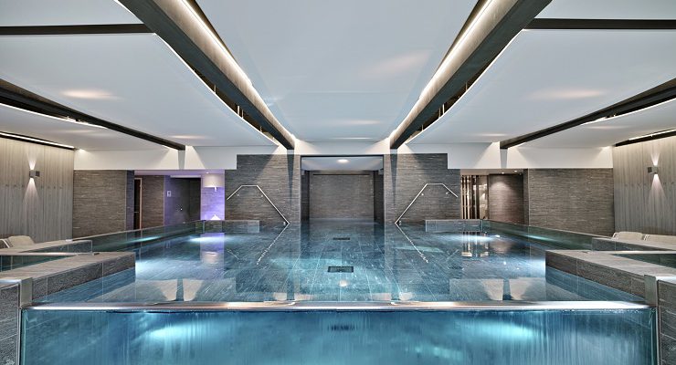 The pool at Imperial Palace Hotel, Annecy, France