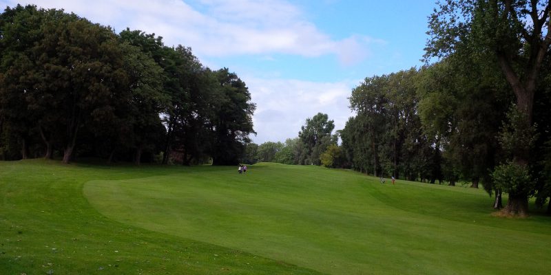 On the fairway at Le Sart golf club, Lille, Northern France