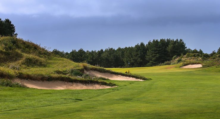 The 11th hole on Le Touquet La Mer golf course, France