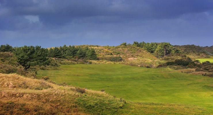The 12th hole at Le Touquet La Mer Golf course, France