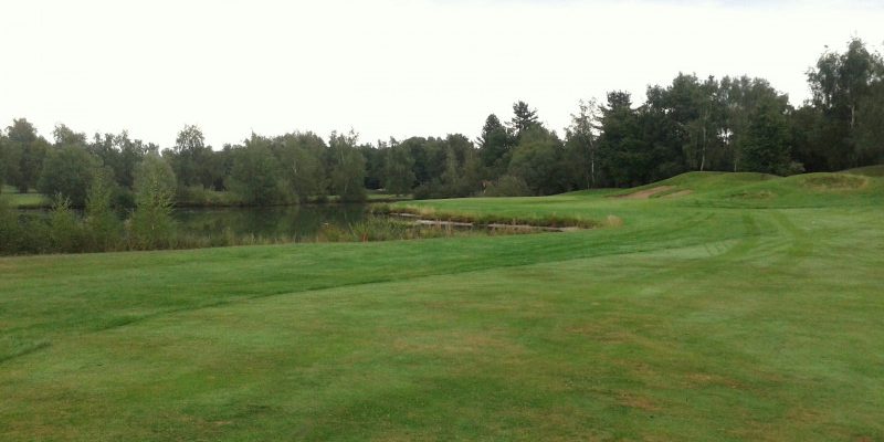 Dogleg left at Orleans-Limere Golf Club, Loire, France