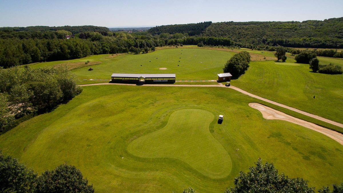 The practice range at Macon La Salle Golf Club, near Macon, north of Lyon, France north of Lyon, France