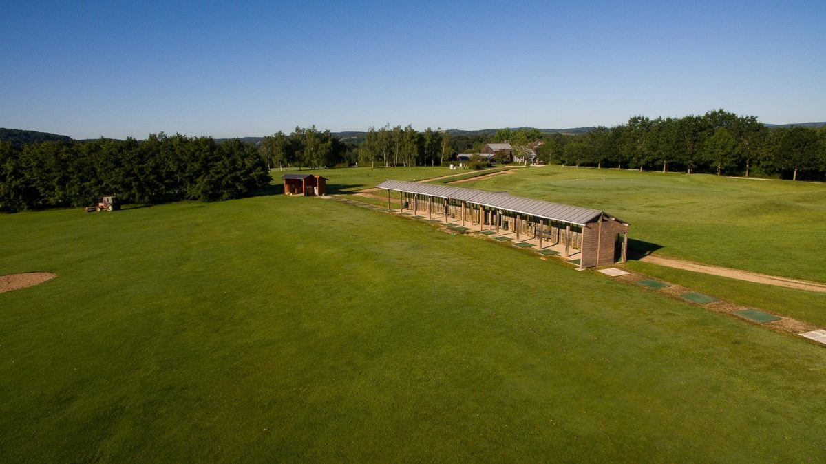 The practice at Macon La Salle Golf Club, near Macon,, north of Lyon, France