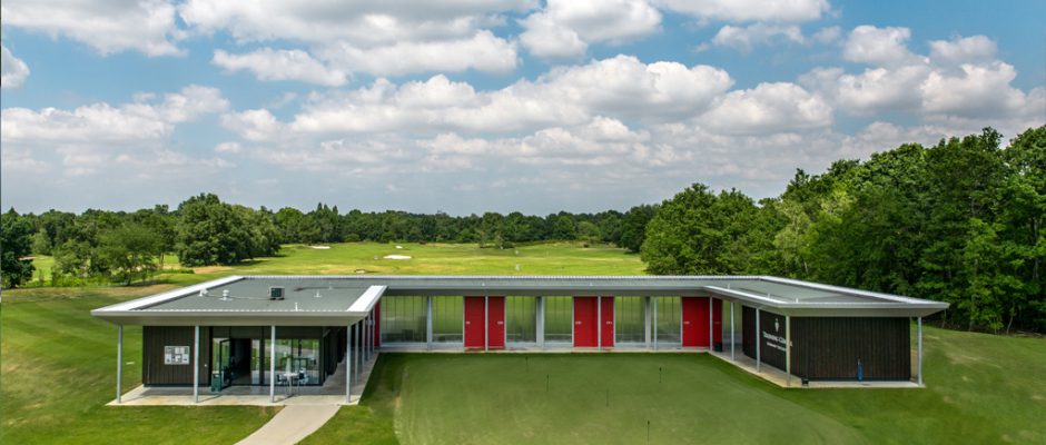 The impressive practice range at Medoc Golf Club, Bordeaux, south west France