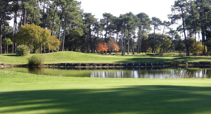 Over the water at Biscarrosse Golf Club, near Bordeaux, south west France
