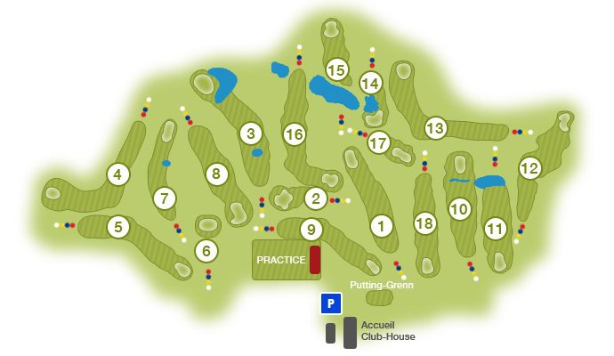 The layout at La Commanderie Golf Club, near Macon, France