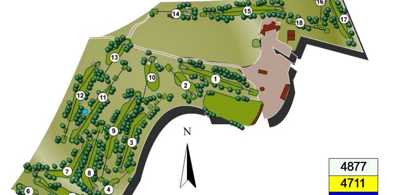 The layout at Saint Cloud Golf Club, Versailles, France