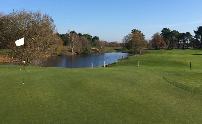 On the green at Pessac Golf Club, near Bordeaux, south west France