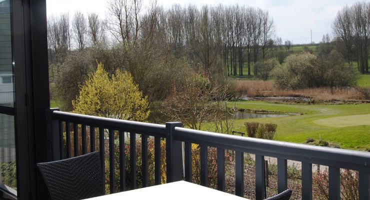 On the terrace at Arras Golf Club, Northern France