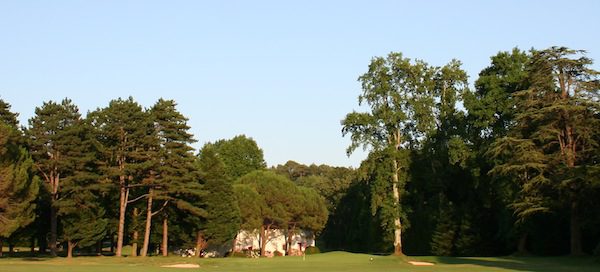 Towards the clubhouse at Chantaco Golf Club, Biarritz, south west France.