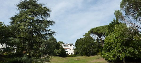 Towards the finish at Chantaco Golf Club, Biarritz, south west France.