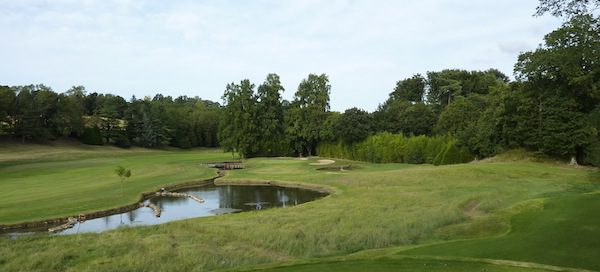 Over to the green at Chantaco Golf Club, Biarritz, south west France