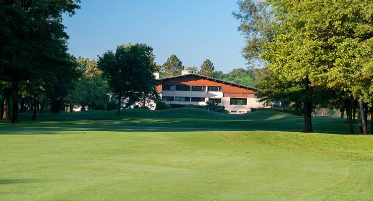 The clubhouse at Lyon Golf Club, Villette d'Anthon, France