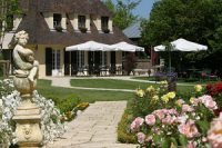 The gardens at Relais et Chateaux Hostellerie la Briqueterie, Epernay, Champagne, France