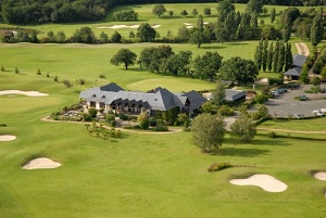 The clubhouse at Sable Solesmes Golf Club, near Angers, Loire, France