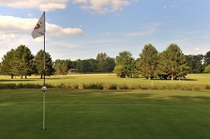 By the flag at La Commanderie Golf Club, near Macon, France