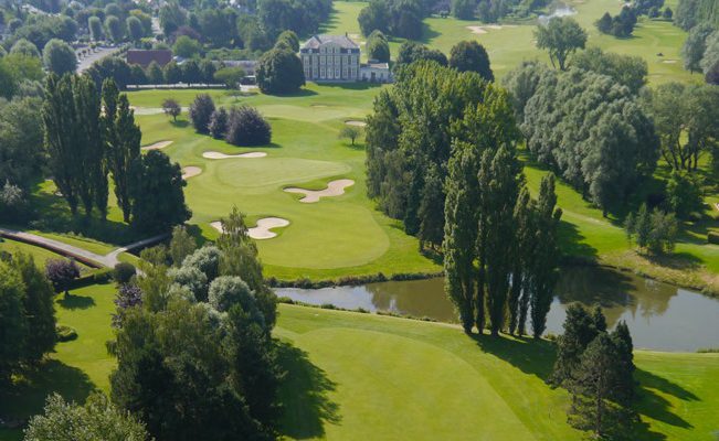 Mature parkland at Bondues Golf Club, Lille, Northern France