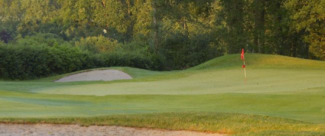 On the green at Tours Ardree Golf Club, Loire, France