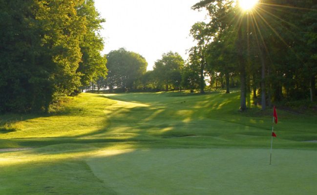 Sun and shade over Tours Ardree Golf Club, Loire, France