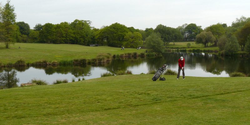 Shot from the rough at Val Queven Golf Club, Brittany, France