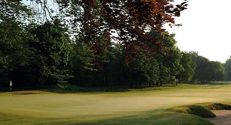On the green at Chantilly Vineuil Golf Club, around Paris, France