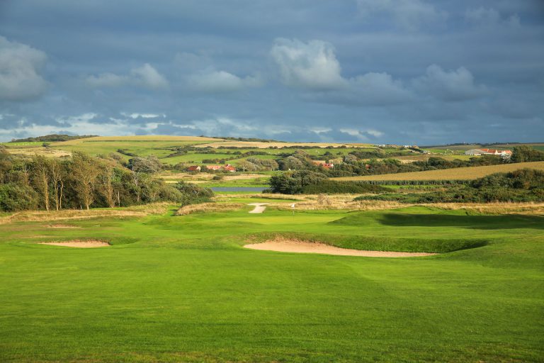 The second hole at Wimereux Golf Club, Northern France