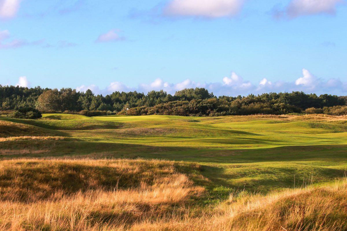 Traditional links at Wimereux Golf Club, Northern France