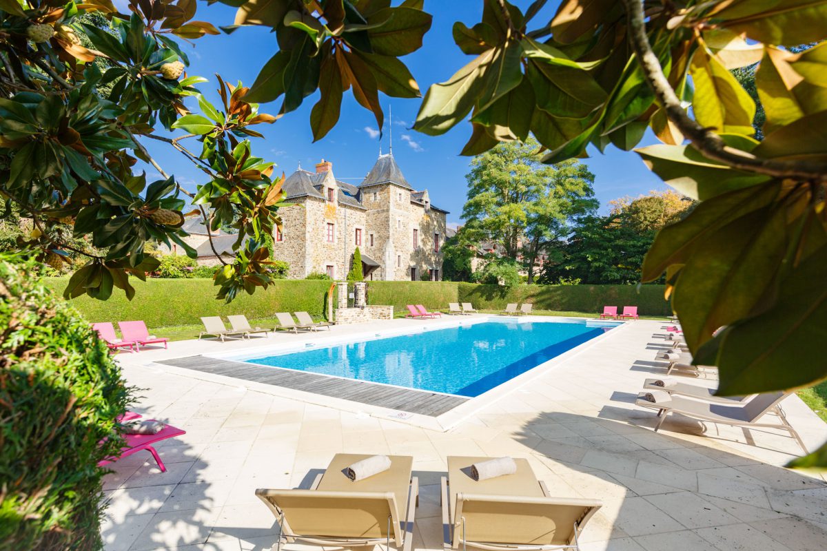 Relax by the pool at Domaine de la Bretesche Golf & Spa, Brittany, France