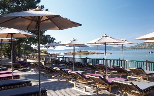 Relax at Relais et Chateaux Grand Hotel La Cala Rossa, Corsica
