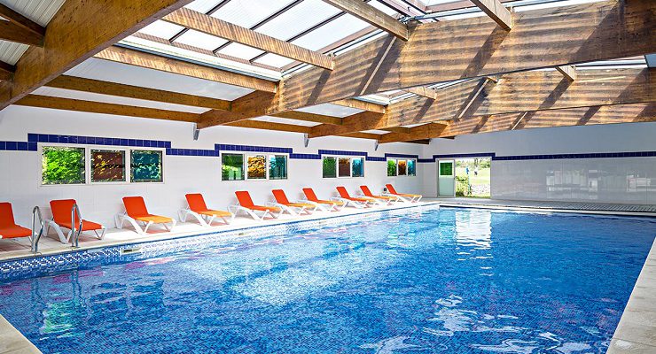 The indoor pool at Palmyra Golf Hotel, Cap d'Agde, South of France. Golf Planet Holidays.