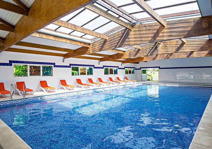The indoor pool at Palmyra Golf Hotel, Cap d'Agde, South of France. Golf Planet Holidays.