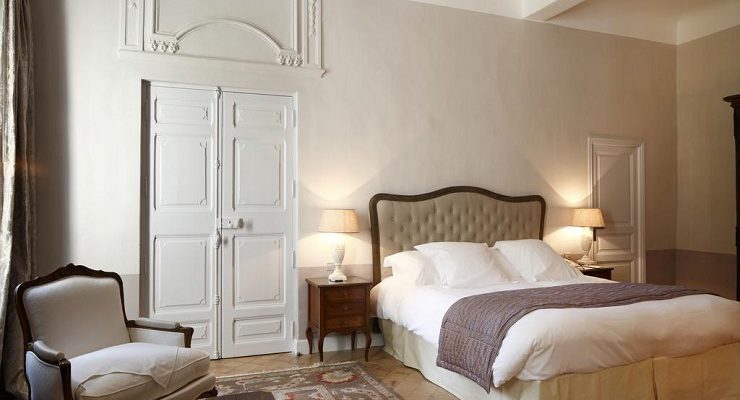 A beautiful double room at Hostellerie de l'Abbaye de la Celle, Provence, France