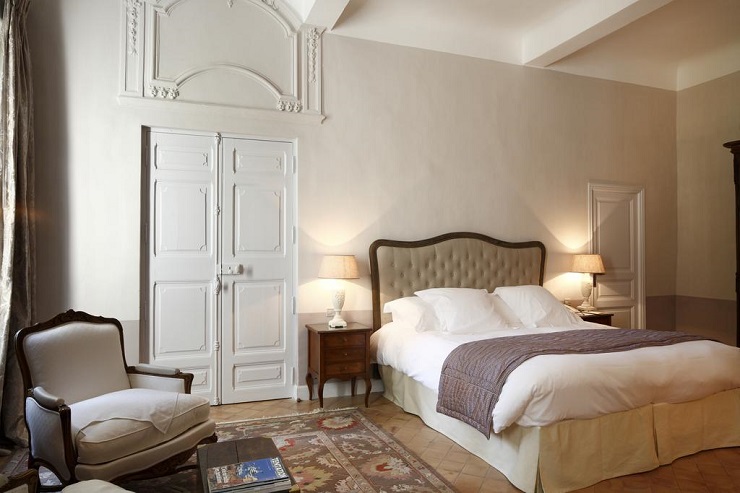 A beautiful double room at Hostellerie de l'Abbaye de la Celle, Provence, France