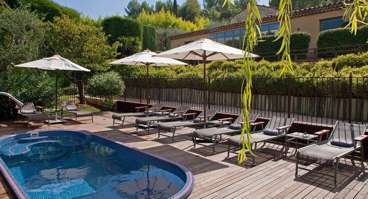 Hottub at Relais et Chateaux Le Mas Candille, Mougins, South of France, Golf Planet Holidays