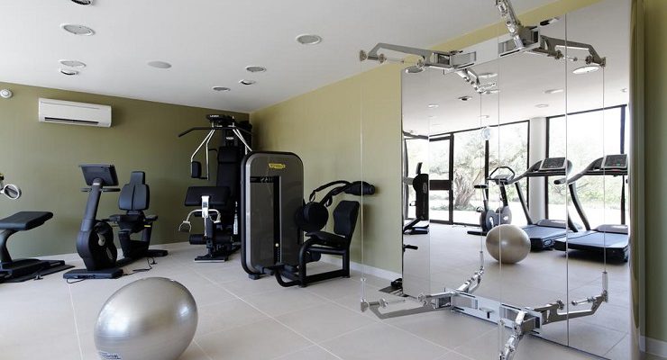 In the gym area at Hotel Mercure Brignoles, Golf de Barbaroux, Provence, France. Golf Planet Holidays.