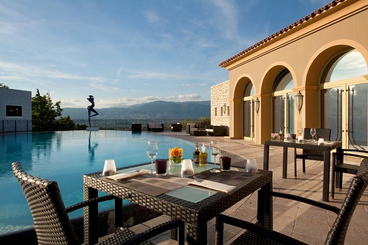Relax by the pool at Relais et Chateaux Le Mas Candille, Mougins, South of France, Golf Planet Holidays