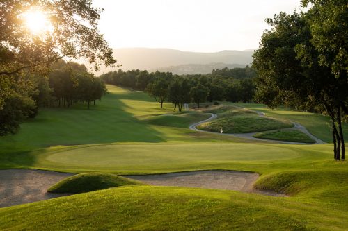 The sixth hole at Terre Blanche Riou golf course, Provence, France