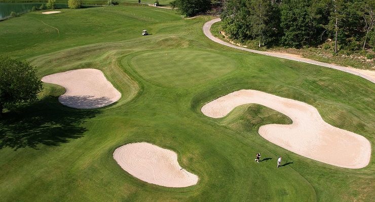 Aerial view at Barbaroux Golf Club in Provence, France. Golf Planet Holidays.