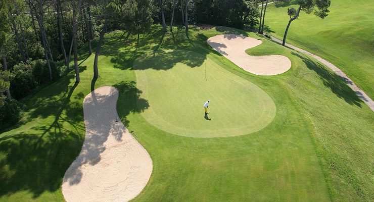 Aerial view at Barbaroux Golf Club in Provence, France. Golf Planet Holidays.