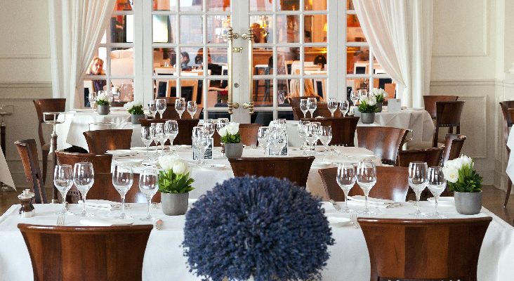 Dining at InterContinental Carlton Hotel, Cannes, South of France. Golf Planet Holidays.