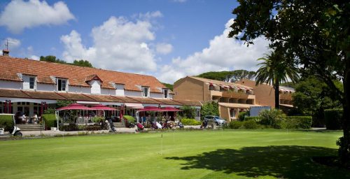 Traditional clubhouse at Najeti Golf Hotel de Valescure, Saint Raphael, South of France. Golf Planet Holidays.