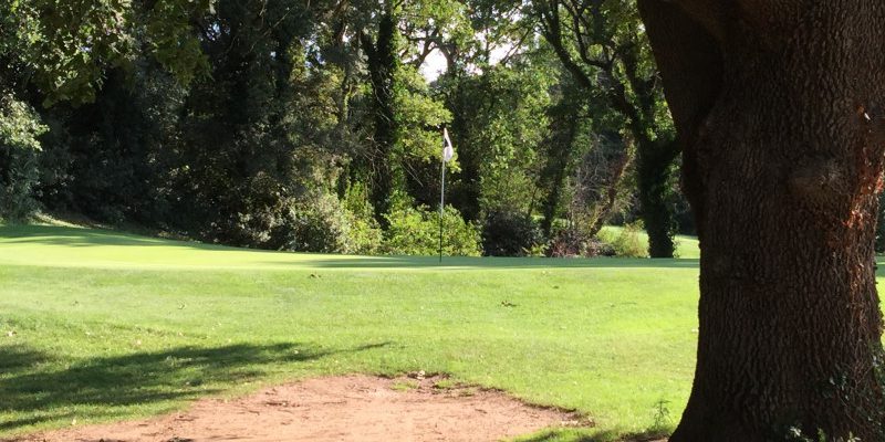 On the green at Nimes Campagne Golf Club south of France. Golf Planet Holidays