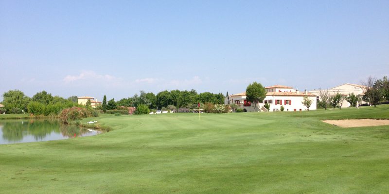 Towards the clubhouse at Pont Royal Golf Club, south of France. Golf Planet Holidays