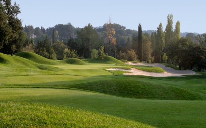 On the course at Royal Mougins Golf Resort, South of France. Golf Planet Holidays.