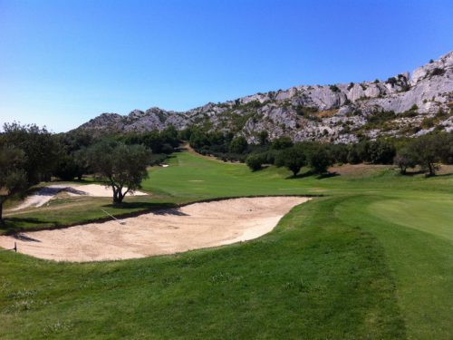 Bunkers at Servanes Golf Club, south of France. Golf Planet Holidays