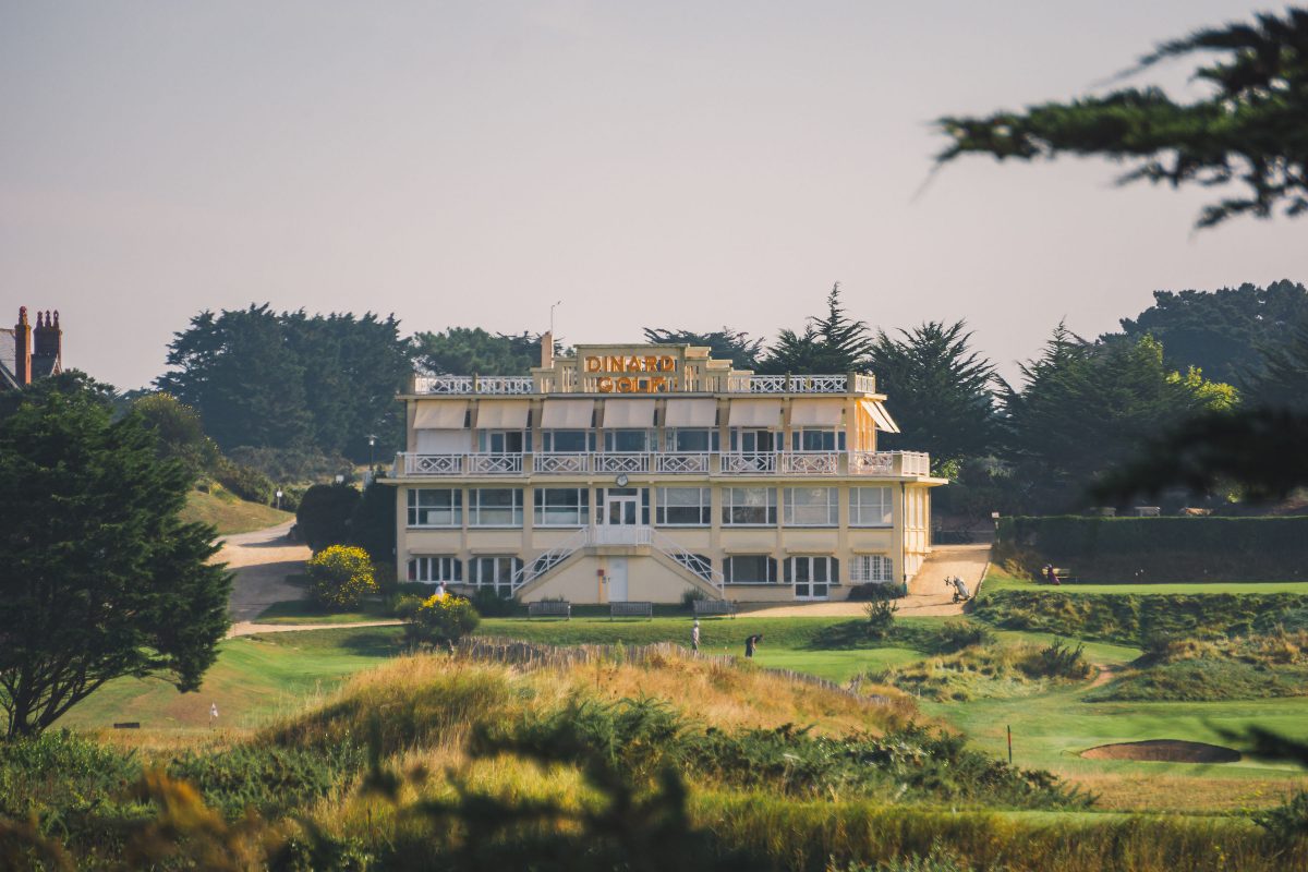 The iconic art deco clubhouse at Dinard Golf Club, Northern Brittany, France. Golf Planet Holidays