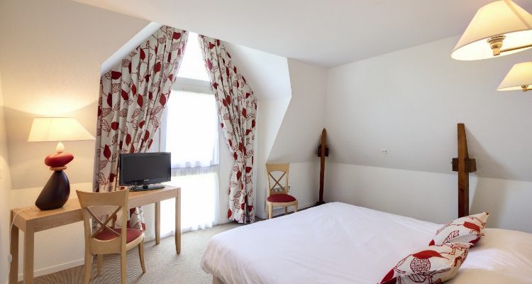 A double room at Domaine des Ormes, near St Malo, Brittany, France. Golf Planet Holidays.