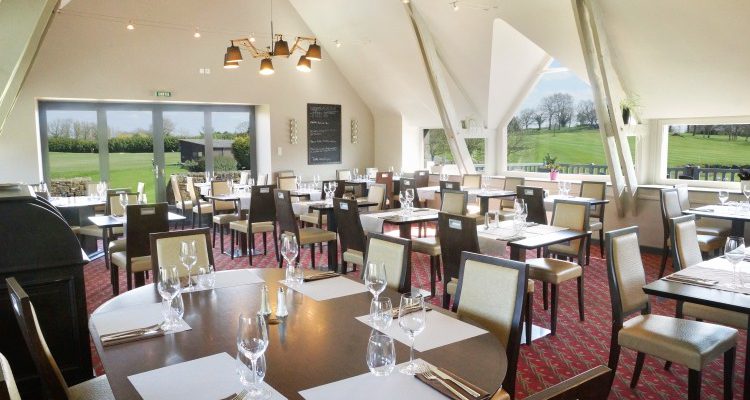 The attractive dining room at Golf Hotel Saint Malo, Le Tronchet, St Malo, France